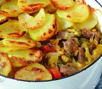 Lamb and bean hot pot